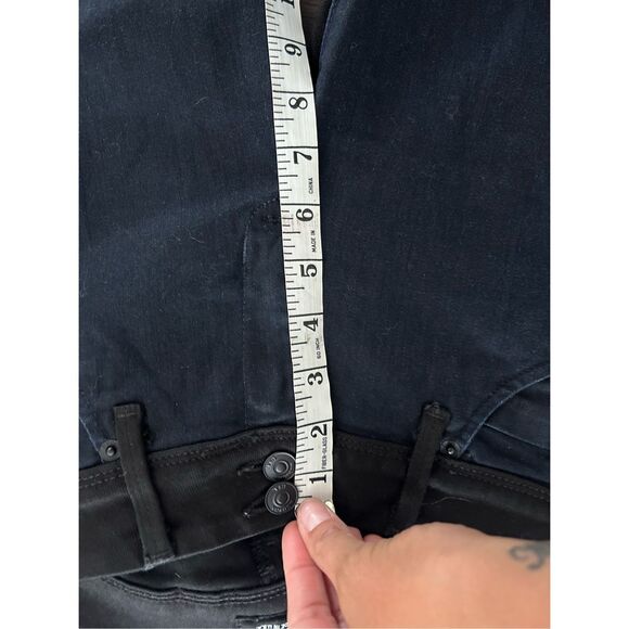 Hudson Collins Vice Versa Two Tone Skinny Jeans Size 27 Classic Retro Colorblock - Picture 14 of 15